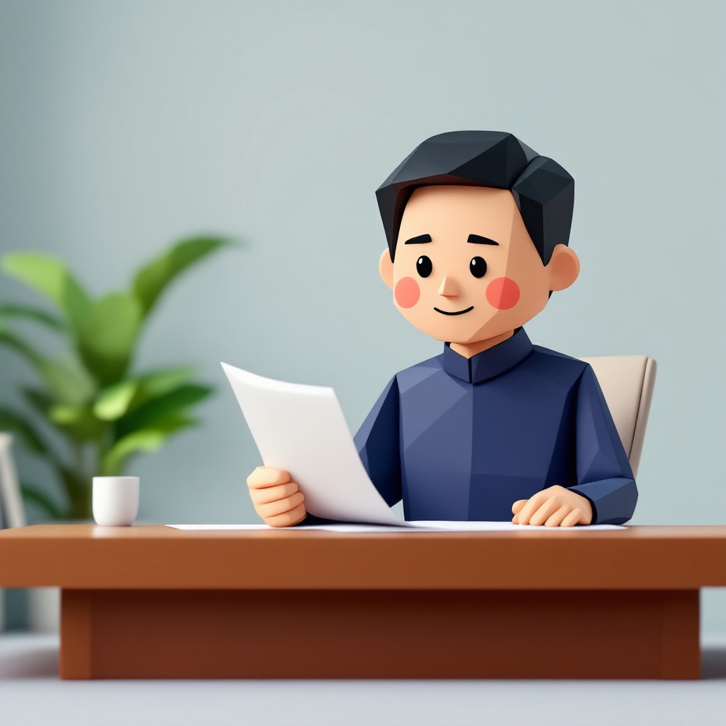 業務管理者（賃貸不動産経営管理士）のキャラクターイラスト