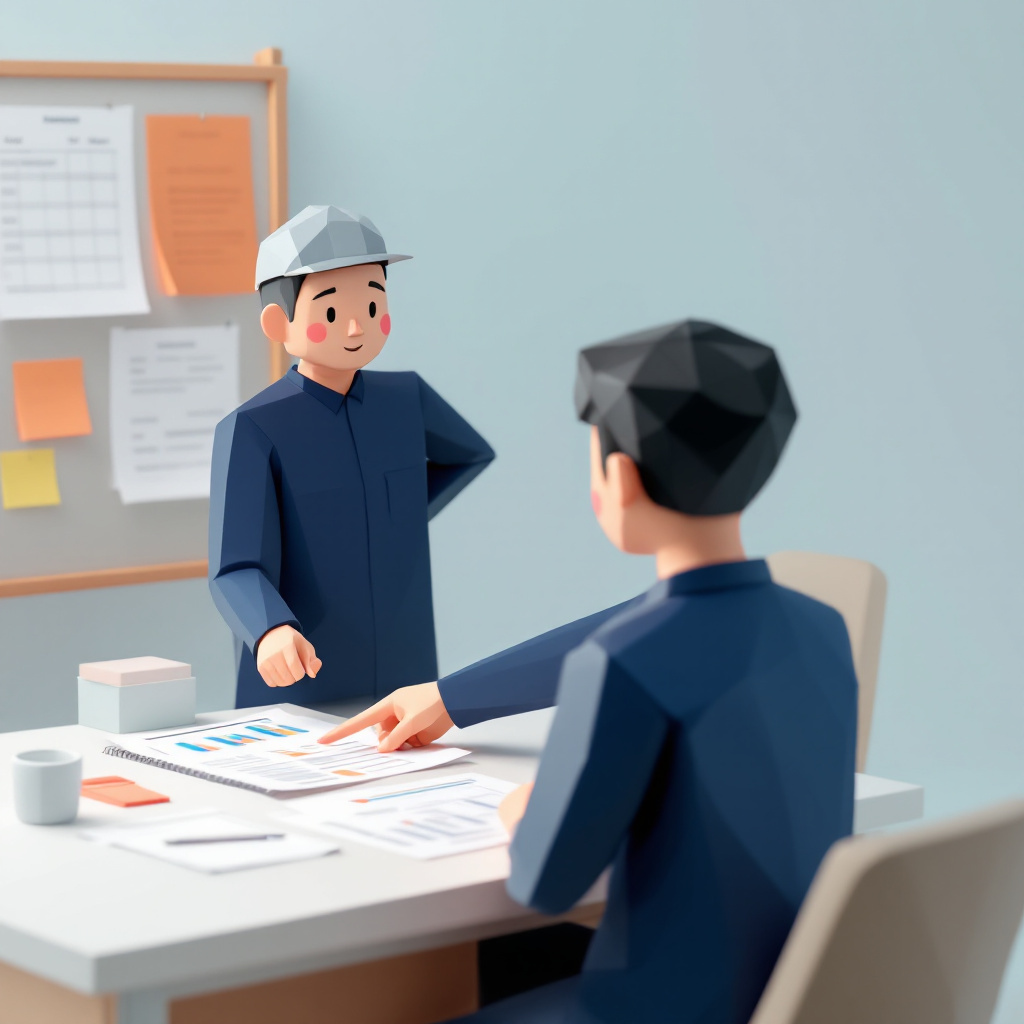 設備統括（ビル管理士）のキャラクターイラスト